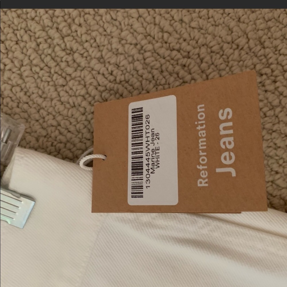 Brand New Reformation White High Rise Jeans! - Picture 7 of 12